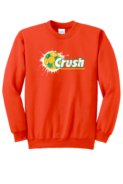 Orange Crush -- Port & Company® - Core Fleece Crewneck Sweatshirt
