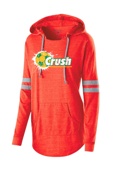 Orange Crush -- Holloway - Women's Triblend Hooded Long Sleeve T-Shirt