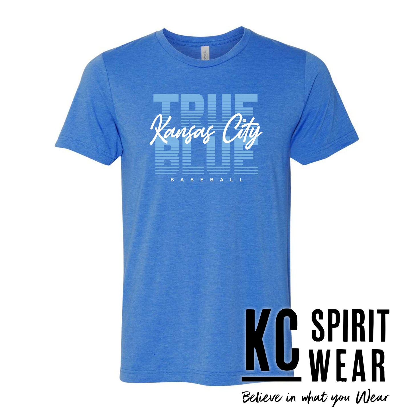 True Blue Kansas City -- BELLA+CANVAS - Jersey Tee