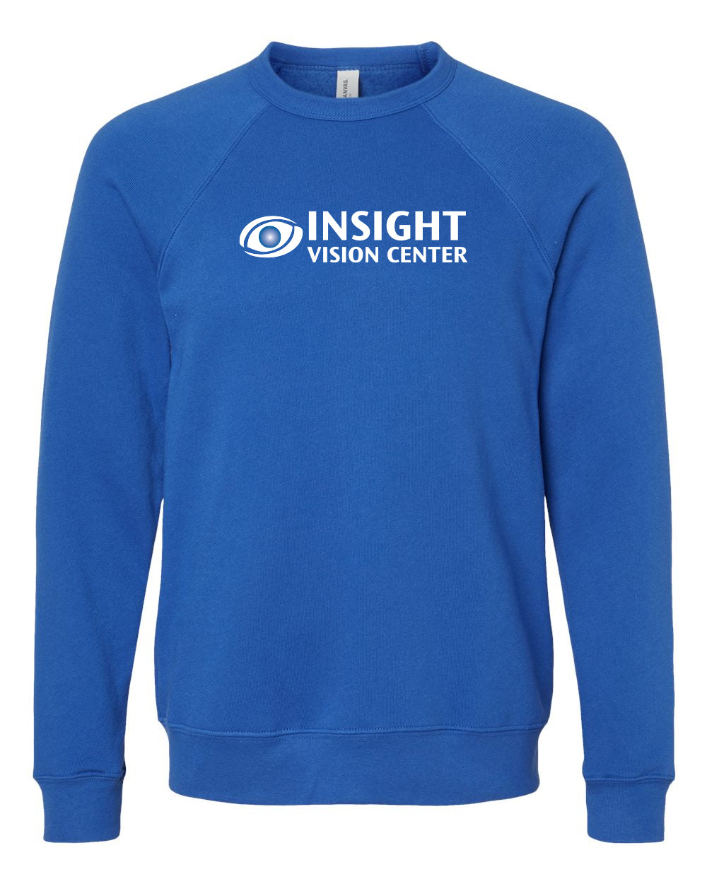 Insight Vision Center -- BELLA+CANVAS® - Sponge Fleece Raglan Crewneck Sweatshirt