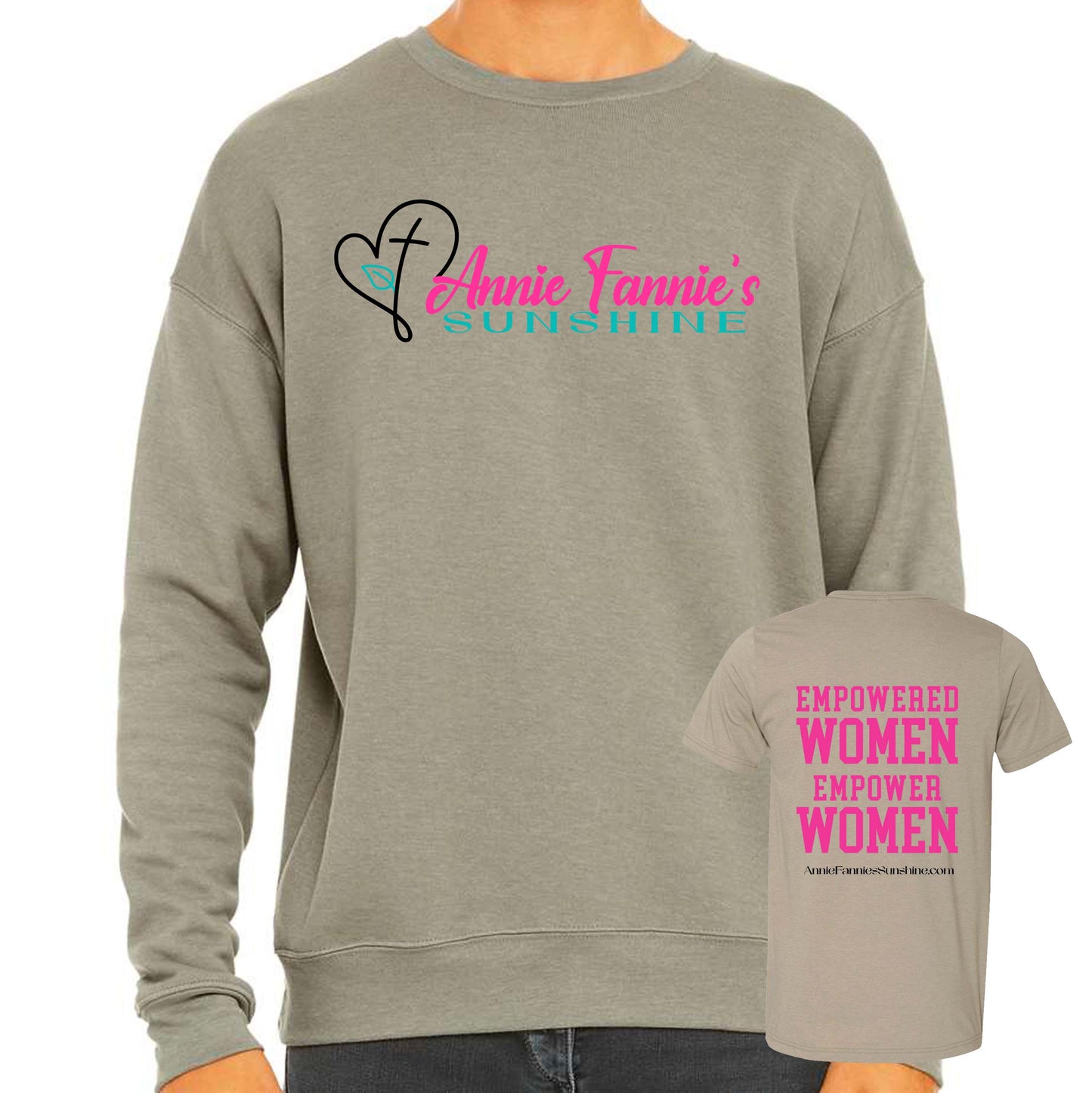 Annie Fannie's Sunshine -- BELLA+CANVAS - Sponge Fleece Raglan Crewneck Sweatshirt