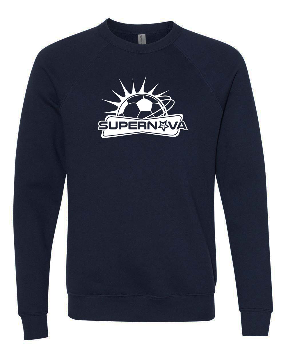 Supernova -- BELLA+CANVAS® - Sponge Fleece Raglan Crewneck Sweatshirt