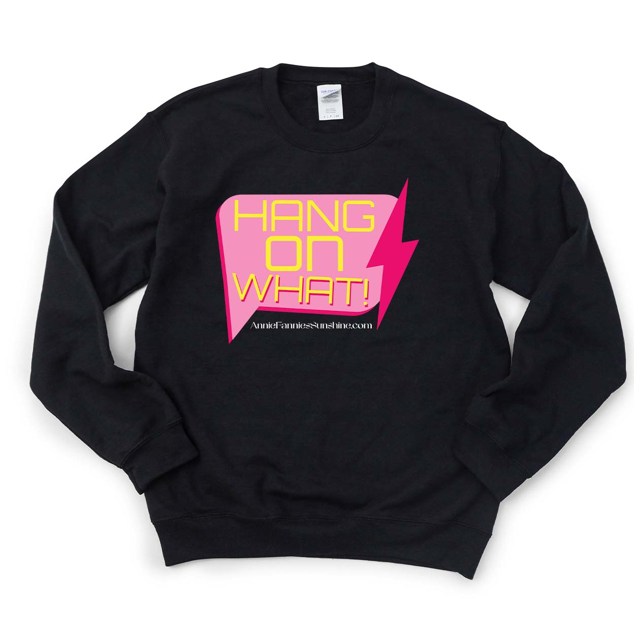 Hang On, What? -- BELLA+CANVAS - Sponge Fleece Raglan Crewneck Sweatshirt