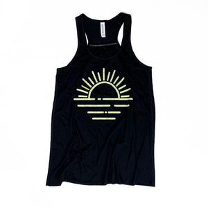 Summer Sunset -- BELLA+CANVAS® - Women's Flowy Racerback Tank