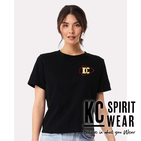 KC Arrowhead -- BELLA+CANVAS - Heavyweight Boxy Tee