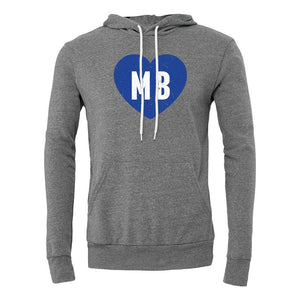 MB Heart -- BELLA+CANVAS® - Sponge Fleece Hooded Sweatshirt