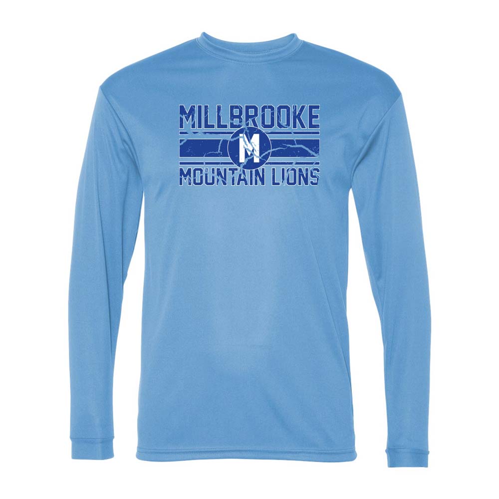 Millbrooke Mountain Lions - C2 - Performance Long Sleeve T-Shirt