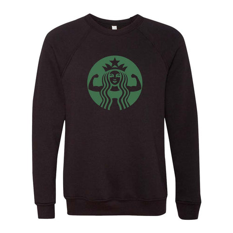 Starbuff -- BELLA+CANVAS® - Sponge Fleece Raglan Crewneck Sweatshirt