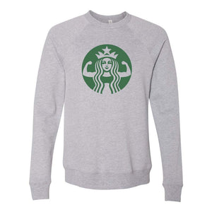 Starbuff -- BELLA+CANVAS® - Sponge Fleece Raglan Crewneck Sweatshirt