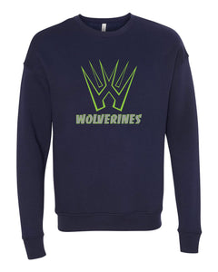 Wolverines - BELLA+CANVAS® - Sponge Fleece Raglan Crewneck Sweatshirt