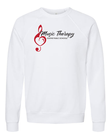 Olathe Music Therapy - BELLA+CANVAS® - Sponge Fleece Raglan Crewneck Sweatshirt