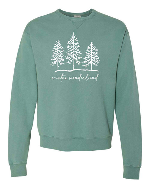 Winter Wonderland  -- Hanes - ComfortWash® Garment Dyed Fleece Sweatshirt
